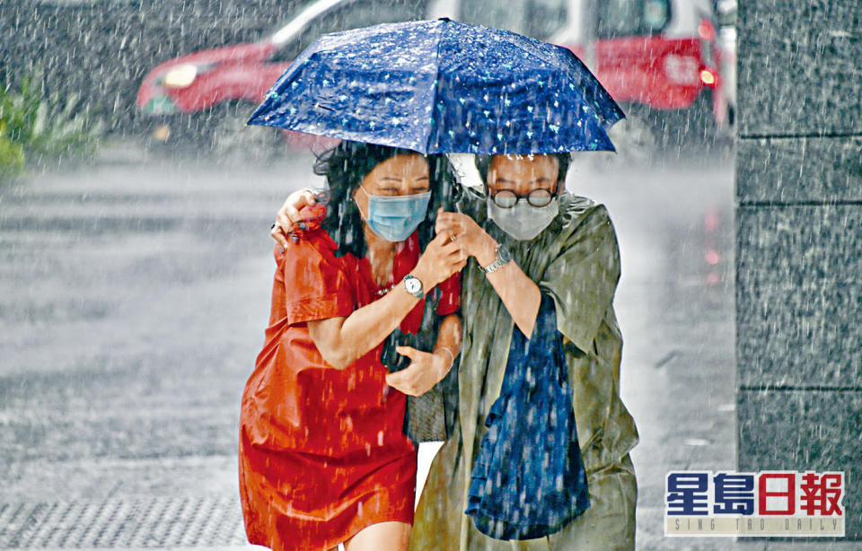 天文台指香港廣泛地區將受大雨影響。資料圖片