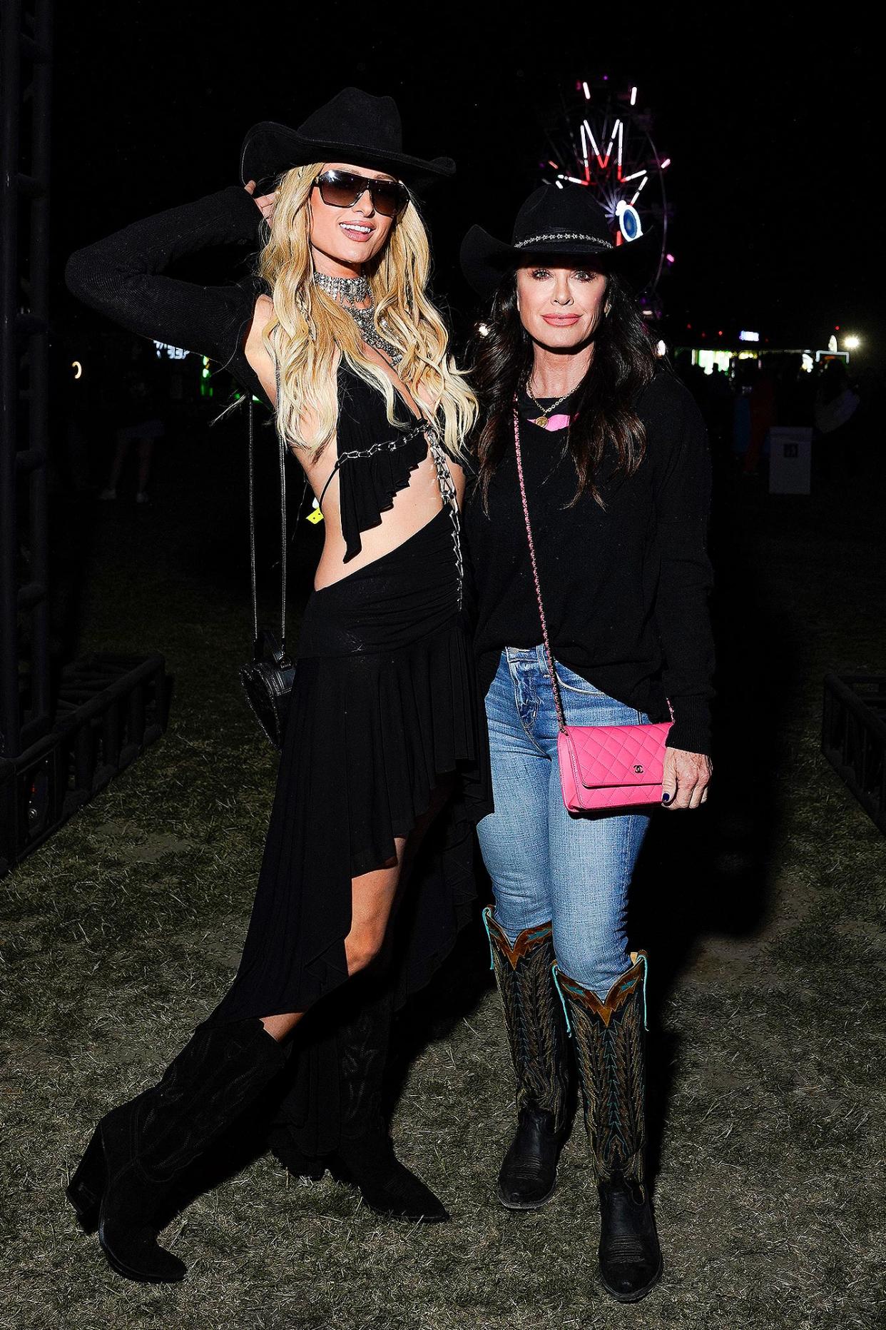 Kyle Richards Bonds With Paris Hilton at Coachella