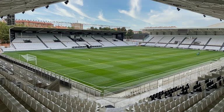 El Estadio Municipal de El Plantío, propiedad del club Burgos.