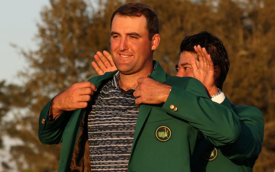 Scottie Scheffler in the Green Jacket