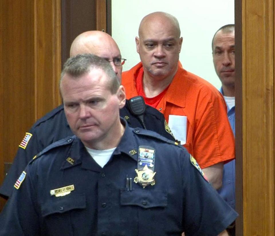 Former Neptune Police Sergeant Philip Seidle arrives for his sentencing in State Superior Court in Freehold, Thursday, September 29, 2016.  He pled guilty to the aggravated manslaughter of his wife, Tamara Wilson-Seidle. 