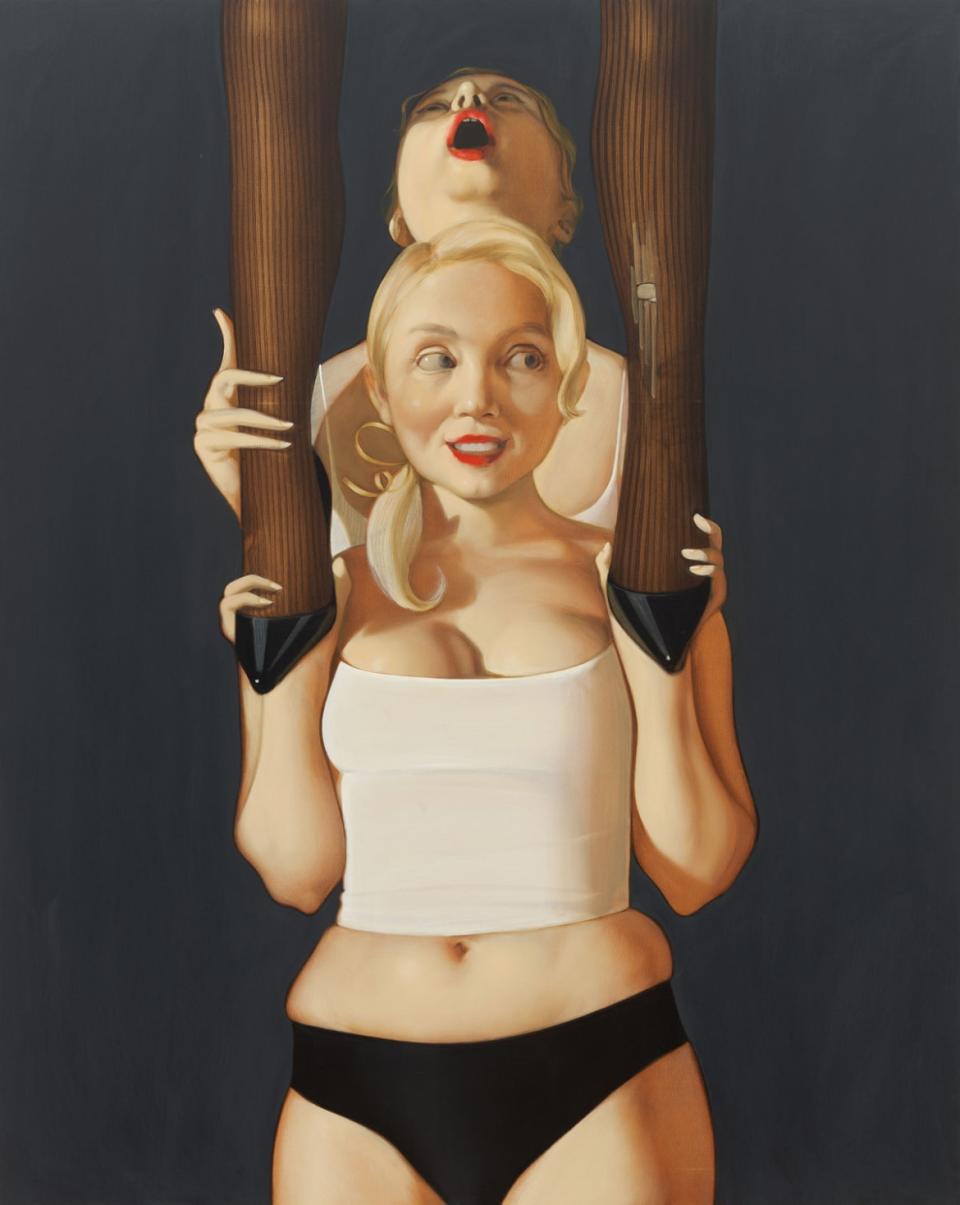 <div class="inline-image__caption"> <p><em>Cheerleaders</em>, 2021 </p> </div> <div class="inline-image__credit"> Courtesy of Gagosian </div>