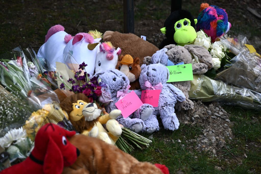 A memorial for some of those who died in the recent Nashville, Tenn., school shooting