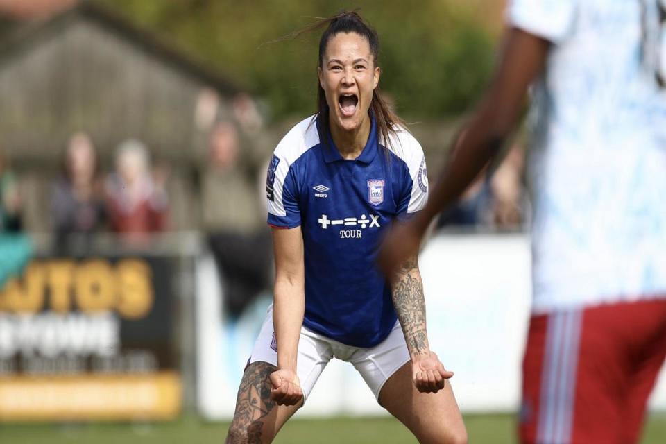 Natasha Thomas netted her 150th Town goal in Town's victory over Hashtag United <i>(Image: Ross Halls)</i>