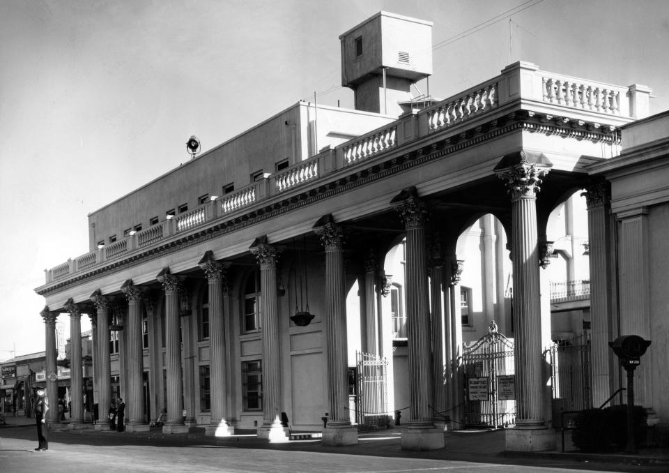 MGM Studios, main entrance. Culver City, California, 1936.