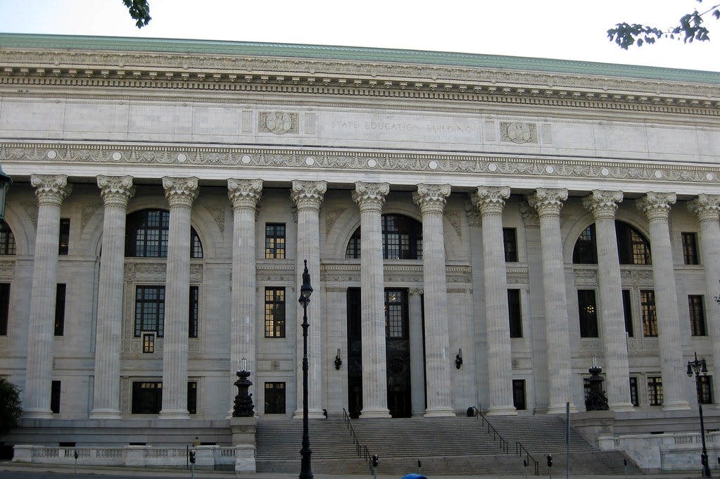 The New York State Education building in Albany