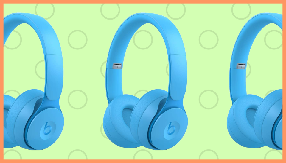 Beats Solo Pro Wireless Noise-Canceling On-Ear Headphones—Light Blue. (Photo: Beats)