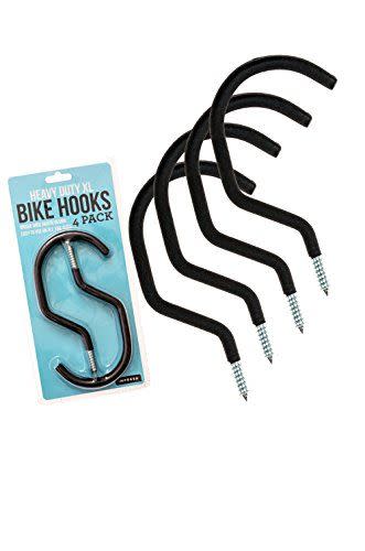 3) Heavy Duty Bike Hooks