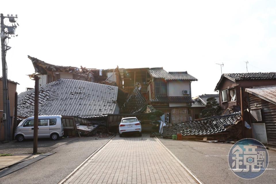 日本能登半島強震重創輪島市。