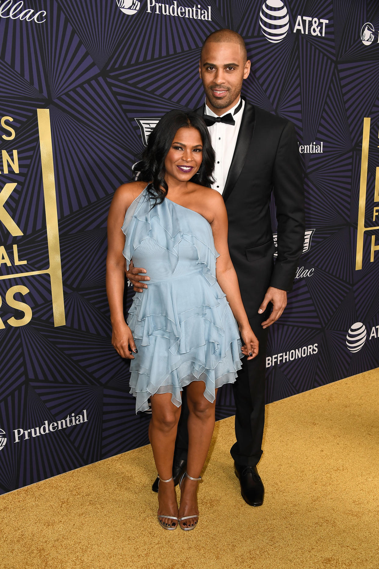 Nia Long (L) and Ime Udoka attend BET Presents the American Black Film Festival Honors on February 17, 2017 in Beverly Hills, California.  (Frazer Harrison / Getty Images)