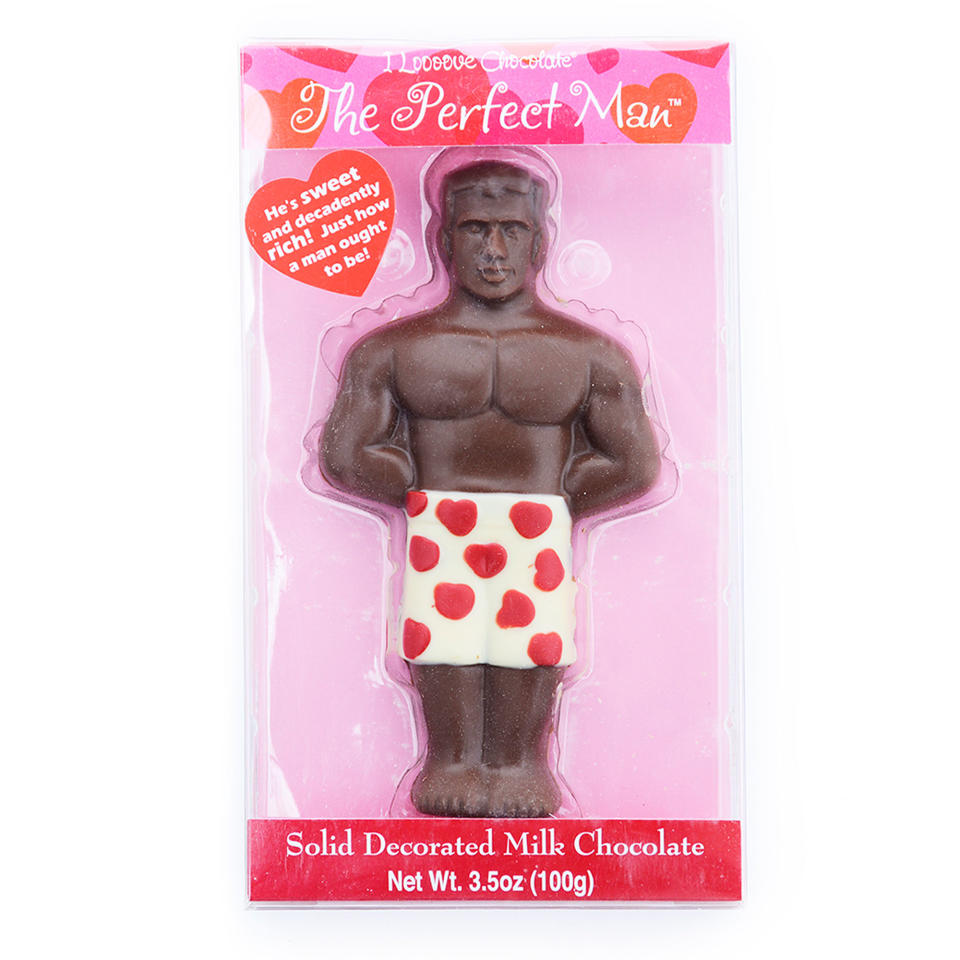 <p>Who says <a rel="nofollow noopener" href="https://www.dylanscandybar.com/The-Perfect-Man-Hey-hes-solid-chocolate.html" target="_blank" data-ylk="slk:your hunk;elm:context_link;itc:0;sec:content-canvas" class="link ">your hunk</a> can't be chocolate? </p>