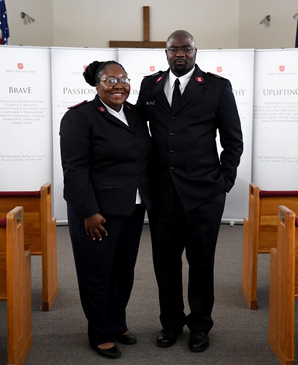 The Salvation Army's new officers to Salisbury are Capt. Angel & Lt. Shawn Simmons. The husband and wife duo held a meet and greet July 6, 2023, at the Administrative office on 407 Oak Street in Salisbury, Maryland.