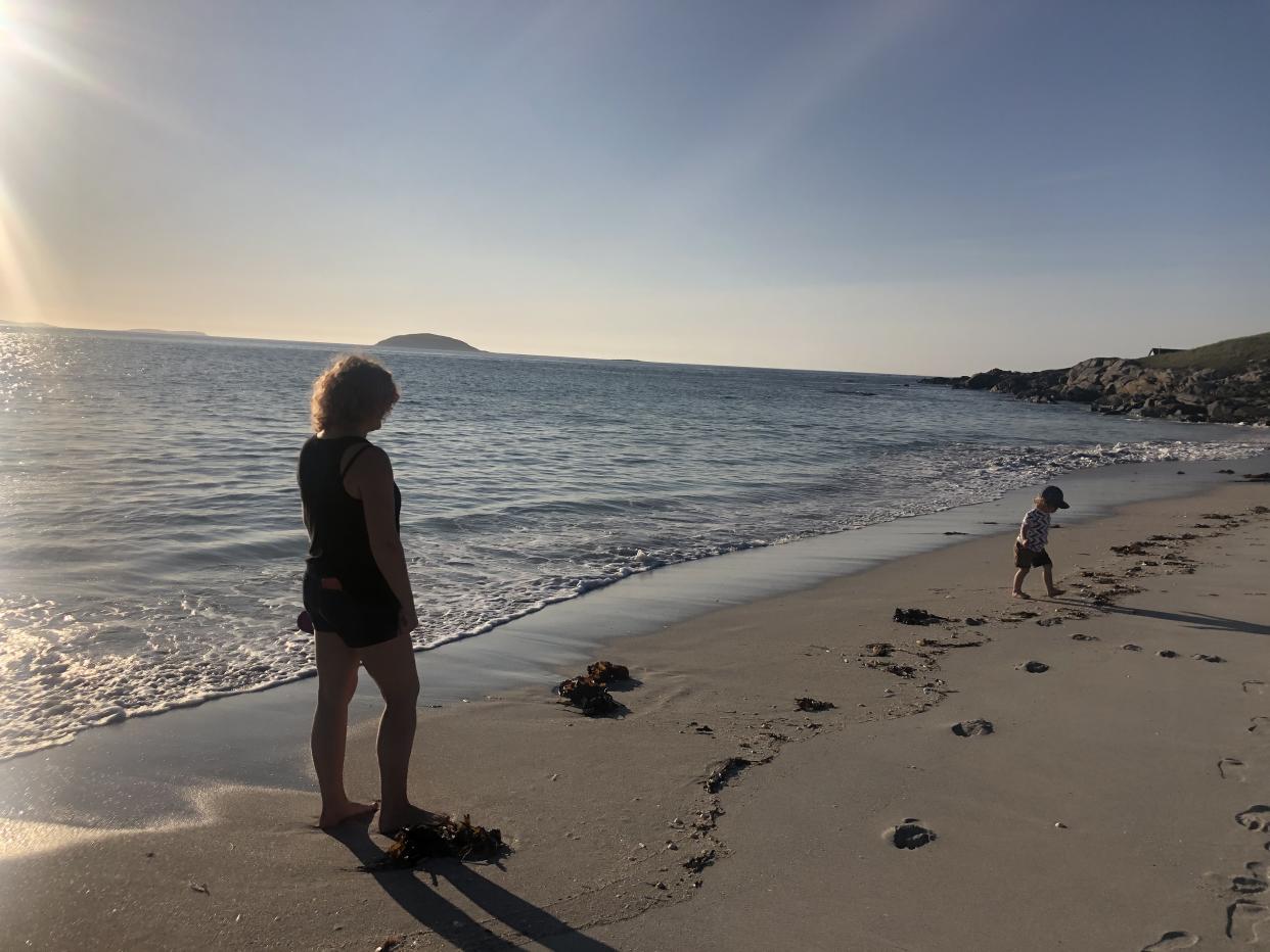 Mel MacIntyre with her son, three-year-old Maximillian. (Supplied)