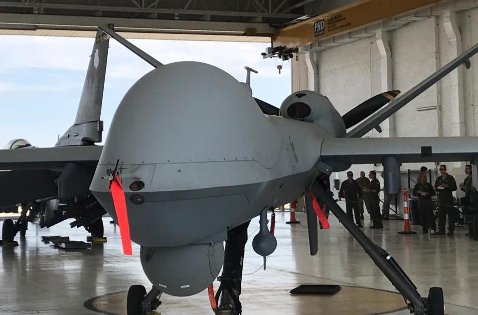 A file photo of an MQ-9 Reaper that was on display at the Holloman Air Force Base.