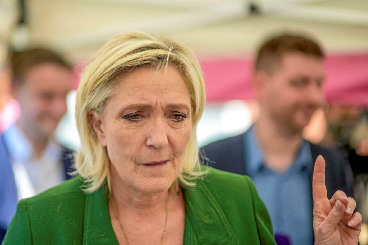 Marine Le Pen considère que « les Français en ont marre de recevoir des leçons de morale et des appels au vote ».  - Credit:Blanquart Ch / ABACA