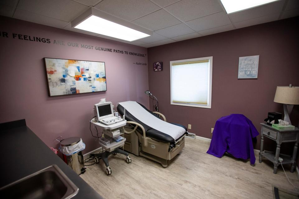 The procedure room of the facility Thursday, May 12, 2022 at Whole Woman's Health in South Bend. 