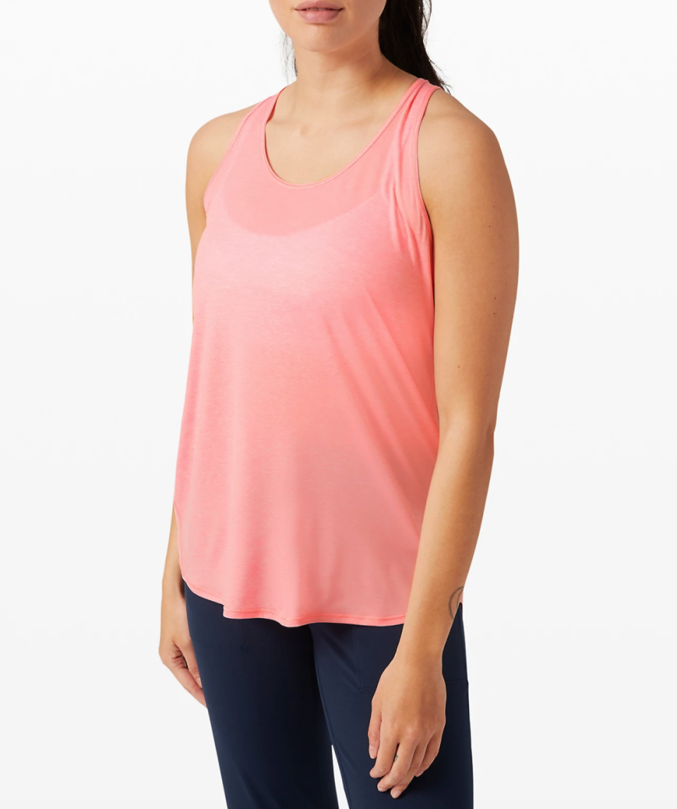 Essential Tank Pleated. Image via Lululemon.