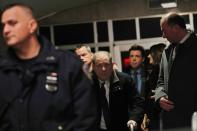 Film producer Harvey Weinstein departs New York Criminal Court in the Manhattan borough of New York City