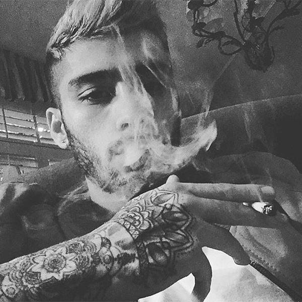 Zayn Malik smoking