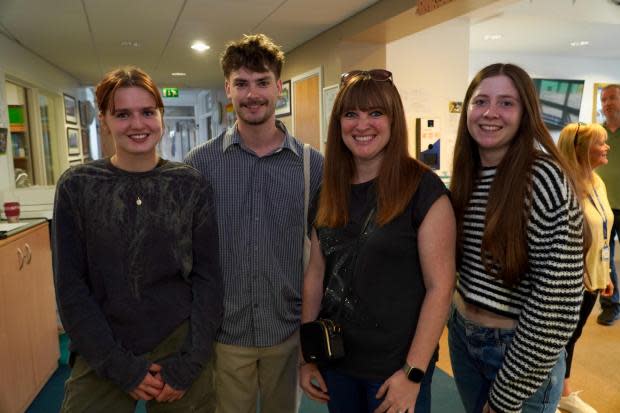 Students at The Cooper School celebrate their A level results. Photo provided by the school