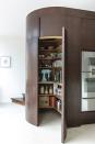 <p>Try a circular walk-in pantry if you have the space and your kitchen will feel more spacious than before. <br></p><p>• See more from <a href="https://mowlemandco.com/" rel="nofollow noopener" target="_blank" data-ylk="slk:Mowlem & Co;elm:context_link;itc:0;sec:content-canvas" class="link ">Mowlem & Co</a> </p>