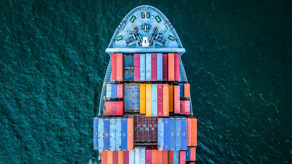 trade shipping cargo ship