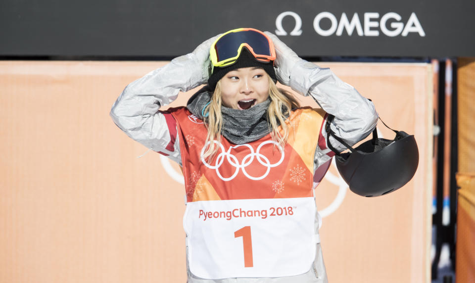 U.S. Olympian Chloe Kim was called a “hot piece of ass” by a sportscaster. (Photo: Getty Images)