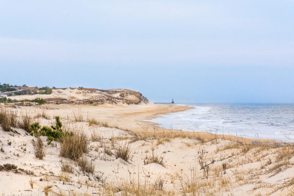 Cape Henlopen State Park offers endless photo opportunities, particularly along the Delaware Bay from the Fishing Pier down to Herring Point. Particular points of interest are the Breakwater East End and Harbor of Refuge lighthouses.