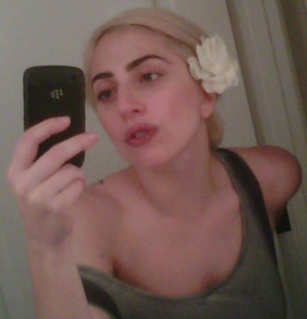 Celebrity photos: Lady Gaga tweeted a make-up free photo of herself on Twitter this week, wishing her followers a 'beautiful day.' What a stunner.