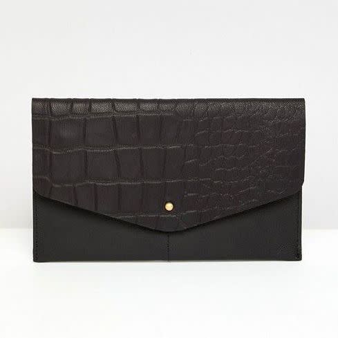 Leather Foldover Purse