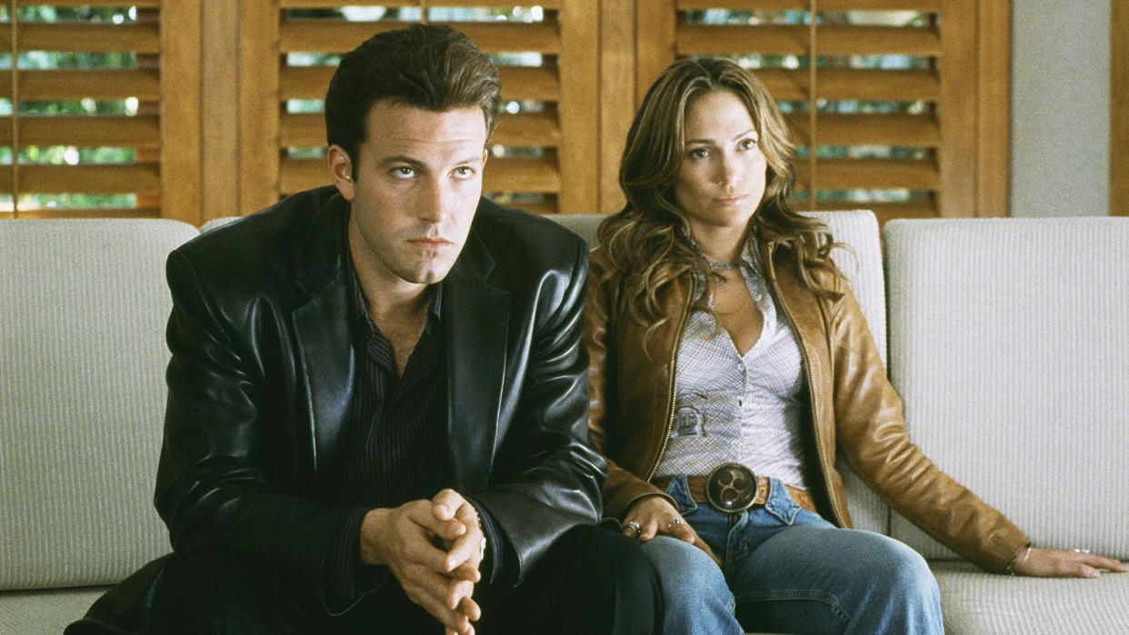 Ben Affleck and Jennifer Lopez starred in the notorious flop 'Gigli'. (Credit: Sony)