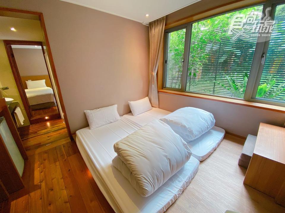 鳳凰樓房型配有和洋式２種床鋪，可讓一家４口共同入住。
