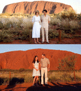 <p>On their 2014 tour of Australia, William and Kate visited Uluru and both of them bore a striking resemblance to Diana and Charles on their visit in 1983. Source: Getty </p>