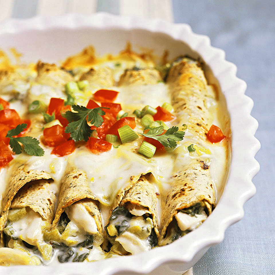 Creamy Chicken Enchiladas