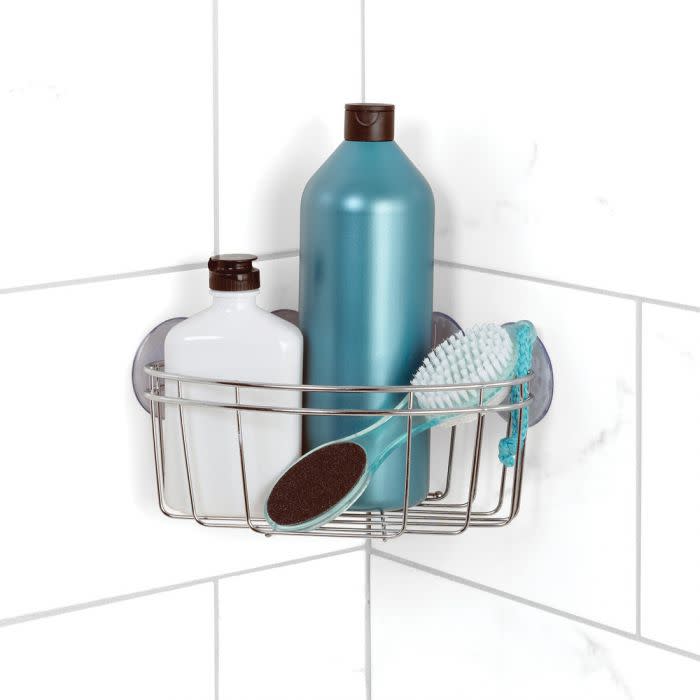 1) Corner Shower Basket Caddy