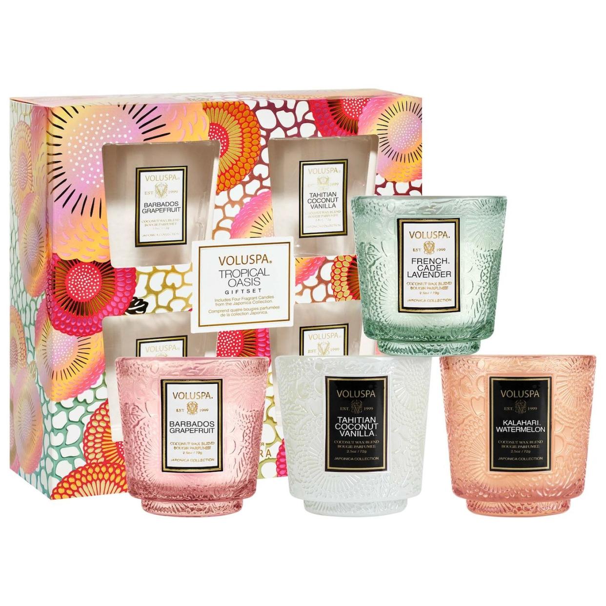 <p><a href="https://go.redirectingat.com?id=74968X1596630&url=https%3A%2F%2Fwww.sephora.com%2Fproduct%2Fmini-candle-set-P504687&sref=https%3A%2F%2Fwww.townandcountrymag.com%2Fstyle%2Fhome-decor%2Fg18372572%2Feaster-gift-ideas%2F" rel="nofollow noopener" target="_blank" data-ylk="slk:Shop Now;elm:context_link;itc:0;sec:content-canvas" class="link rapid-noclick-resp">Shop Now</a></p><p>VOLUSPA Mini Candle Set</p><p>sephora.com</p><p>$48.00</p>