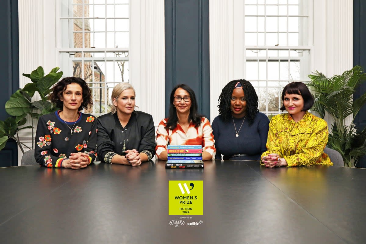 Women’s Prize for Fiction 2024 judges: Indira Varma, Anna Whitehouse, Monica Ali, Ayobami Adebayo and Laura Dockrill (Women’s Prize for Fiction 2024)