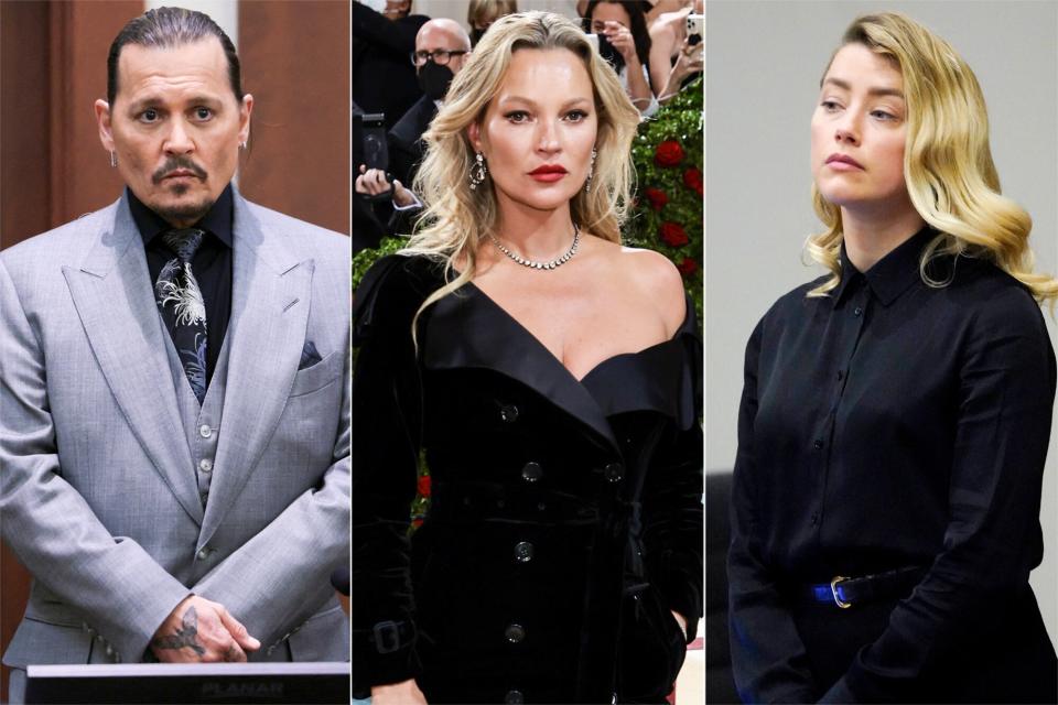 Johnny Depp, Kate Moss, Amber Heard