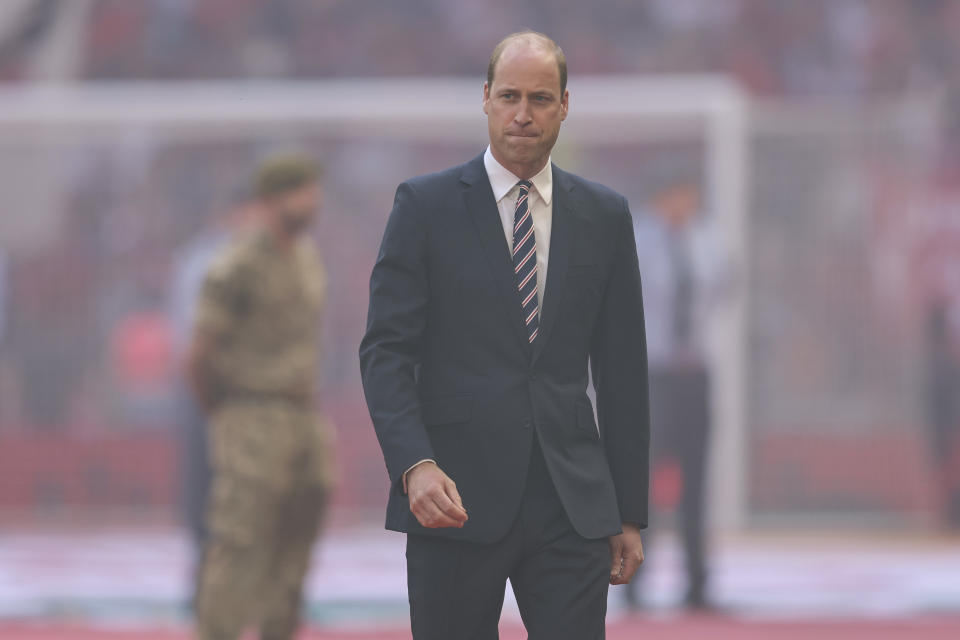 El príncipe William antes de la final de la Copa FA en el estadio Wembley. (Photo by Robin Jones/Getty Images)