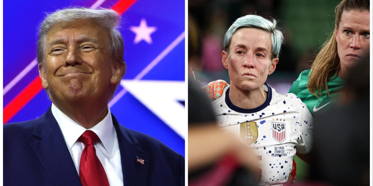 Donald Trump and Megan Rapinoe