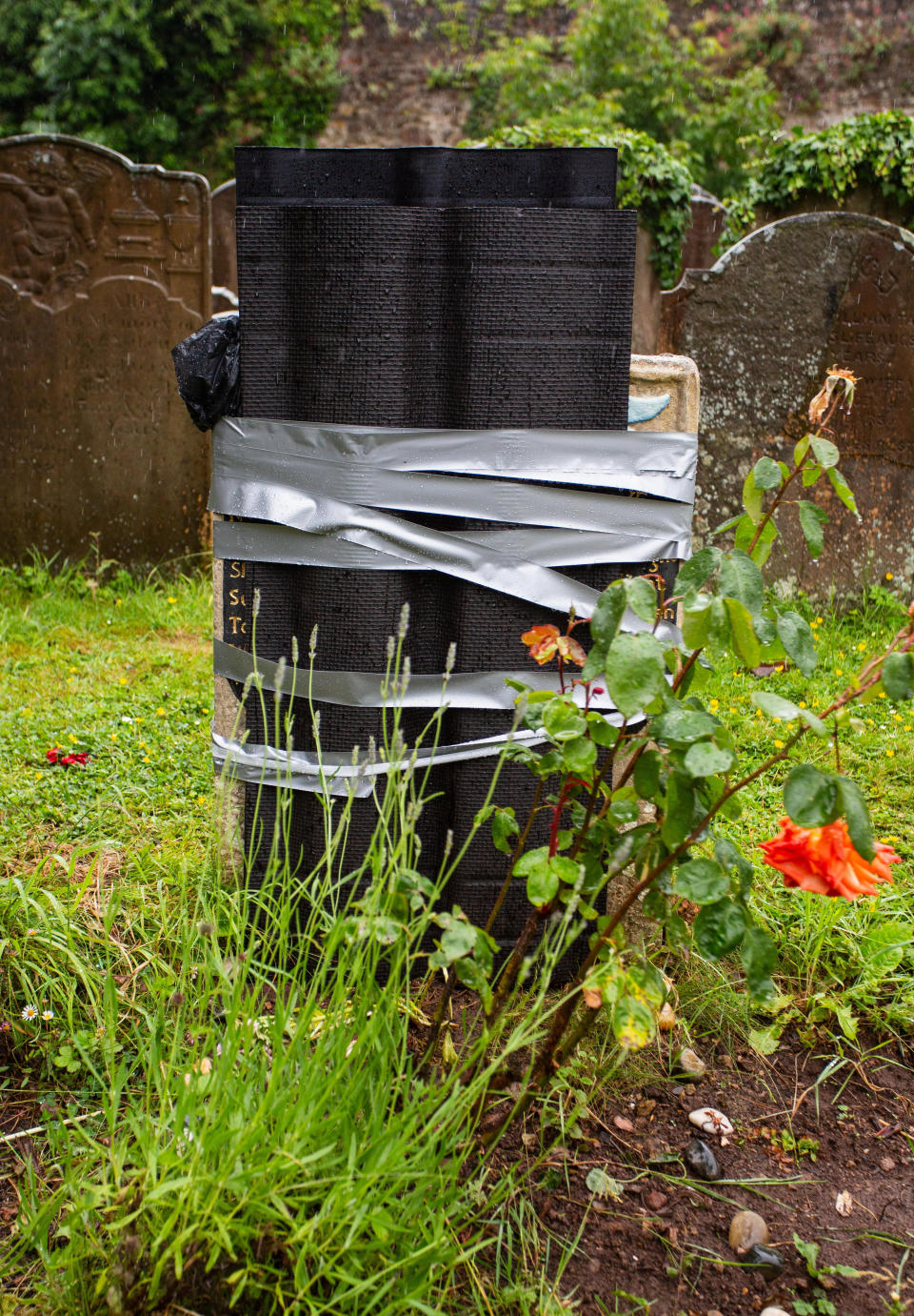 The grave is Grade II* listed. (Tom Wren/SWNS)