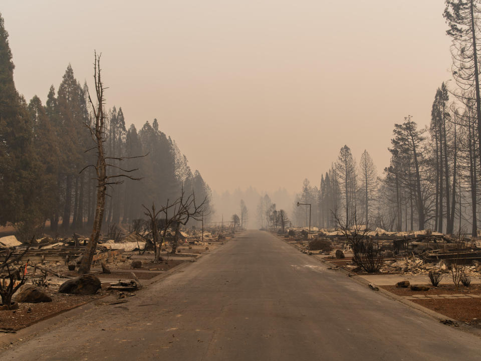 No mobile homes in the Ridgewood Mobile Home Park were saved in the Camp fire. (Photo: Cayce Clifford for HuffPost)