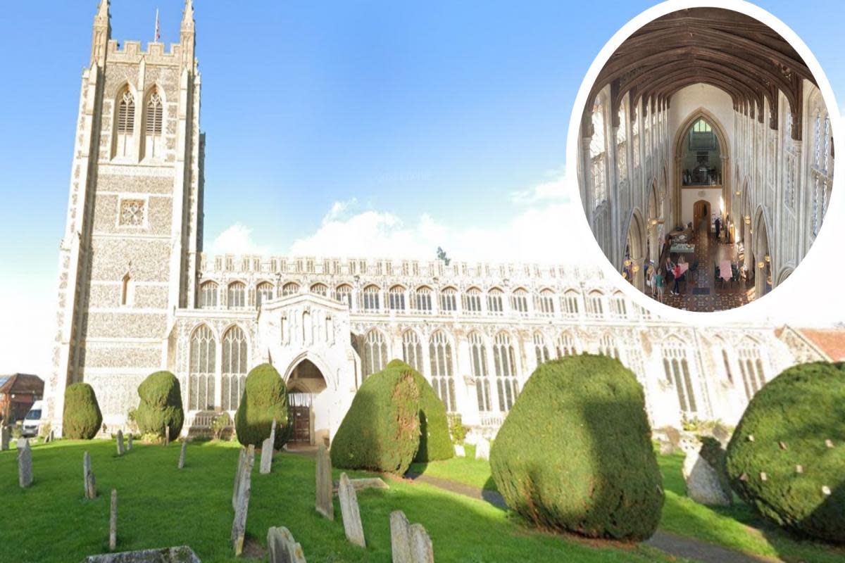 Fearless residents are invited to take the leap and abseil down Holy Trinity Church in Long melford <i>(Image: Google maps/Judi Moss)</i>