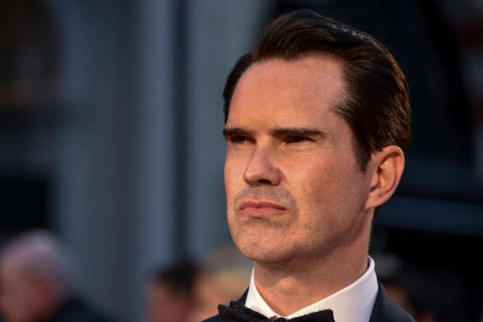 Jimmy Carr attends The Irishman International Premiere and Closing Gala during the 63rd BFI London Film Festival at the Odeon Luxe Leicester Square on October 13, 2019 in London, England.  (Photo by Alberto Pezzali/NurPhoto via Getty Images)
