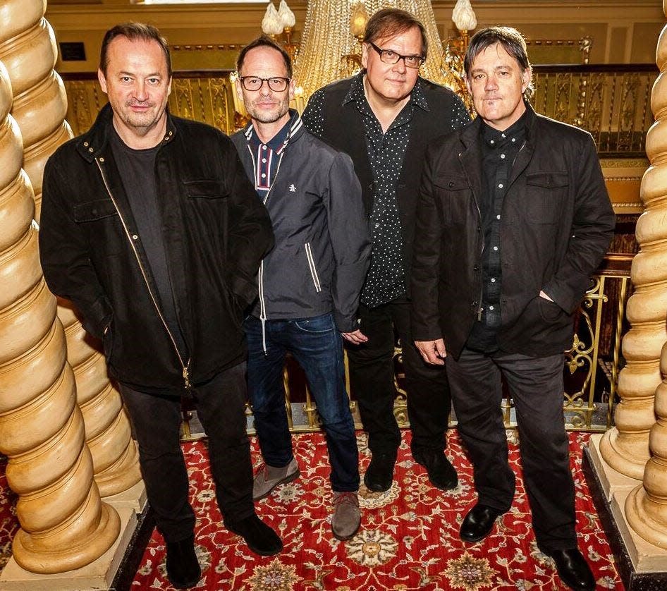 Robin Wilson, second from left, with The Smithereens