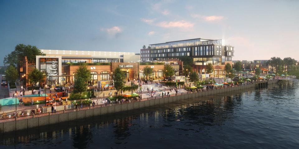 A rendering of Riverton, the $2.5 billion mixed-use community on the former National Lead site in Sayreville.