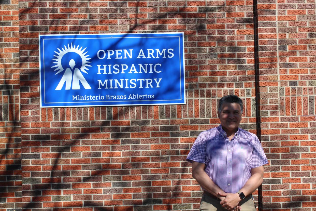 Haroldo Nunes of Open Arms Hispanic Ministry will speak at the March 16 League of Women Voters "Becoming an American" event.