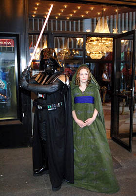  Premiere: Festive costumed folk at the NY premiere of 20th Century Fox's <a href="/movie/1808406061/info" data-ylk="slk:Star Wars: Episode III - Revenge of the Sith;elm:context_link;itc:0;sec:content-canvas" class="link ">Star Wars: Episode III - Revenge of the Sith</a> - 5/12/2005<br>Photo: <a href="http://www.wireimage.com" rel="nofollow noopener" target="_blank" data-ylk="slk:Dimitrios Kambouris, Wireimage.com;elm:context_link;itc:0;sec:content-canvas" class="link ">Dimitrios Kambouris, Wireimage.com</a>