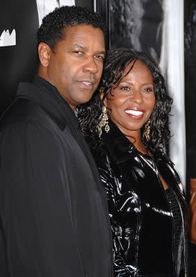 Denzel Washington and wife Pauletta at the Los Angeles Industry Screening of Universal Pictures' American Gangster