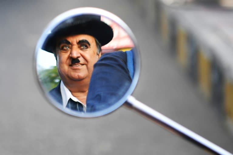 The tradition was started by local Chaplin fan Ashok Aswani (pictured) back in 1973